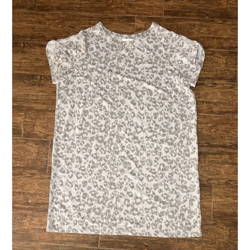 Terra & Sky Leopard Print Tee - 1X